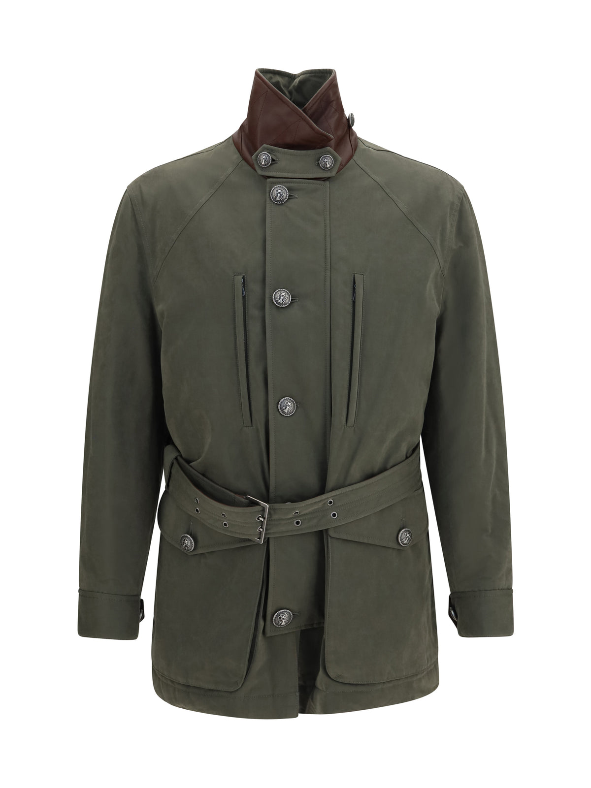 Brunello Cucinelli Men Belted Waterproof Jacket
