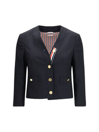 Thom Browne Women Hopsack Cardigan Jacket