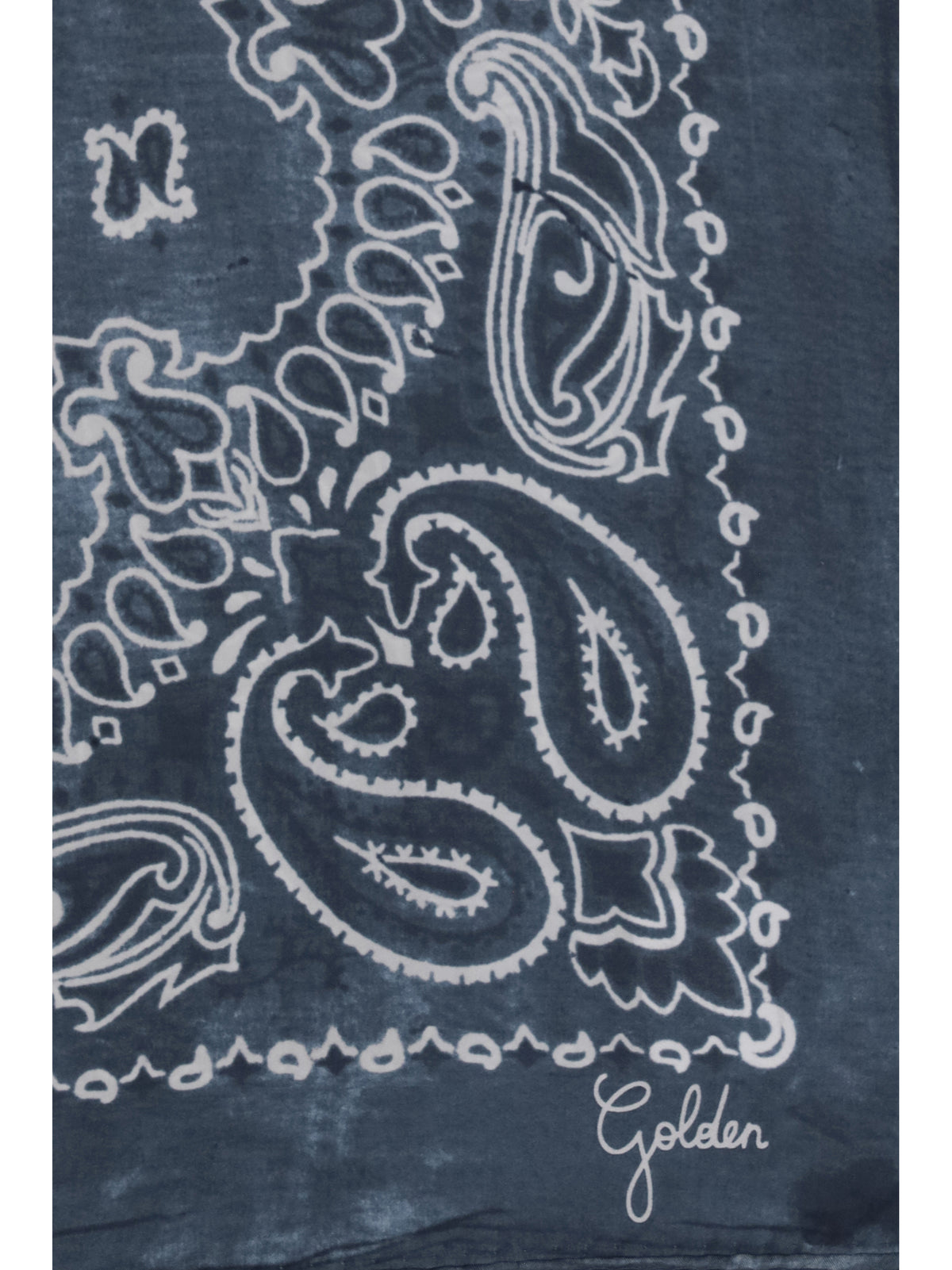 GOLDEN GOOSE Golden Goose Women Golden Paisley Printed Silk Scarf