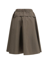 Prada Women Nylon Midi Skirt