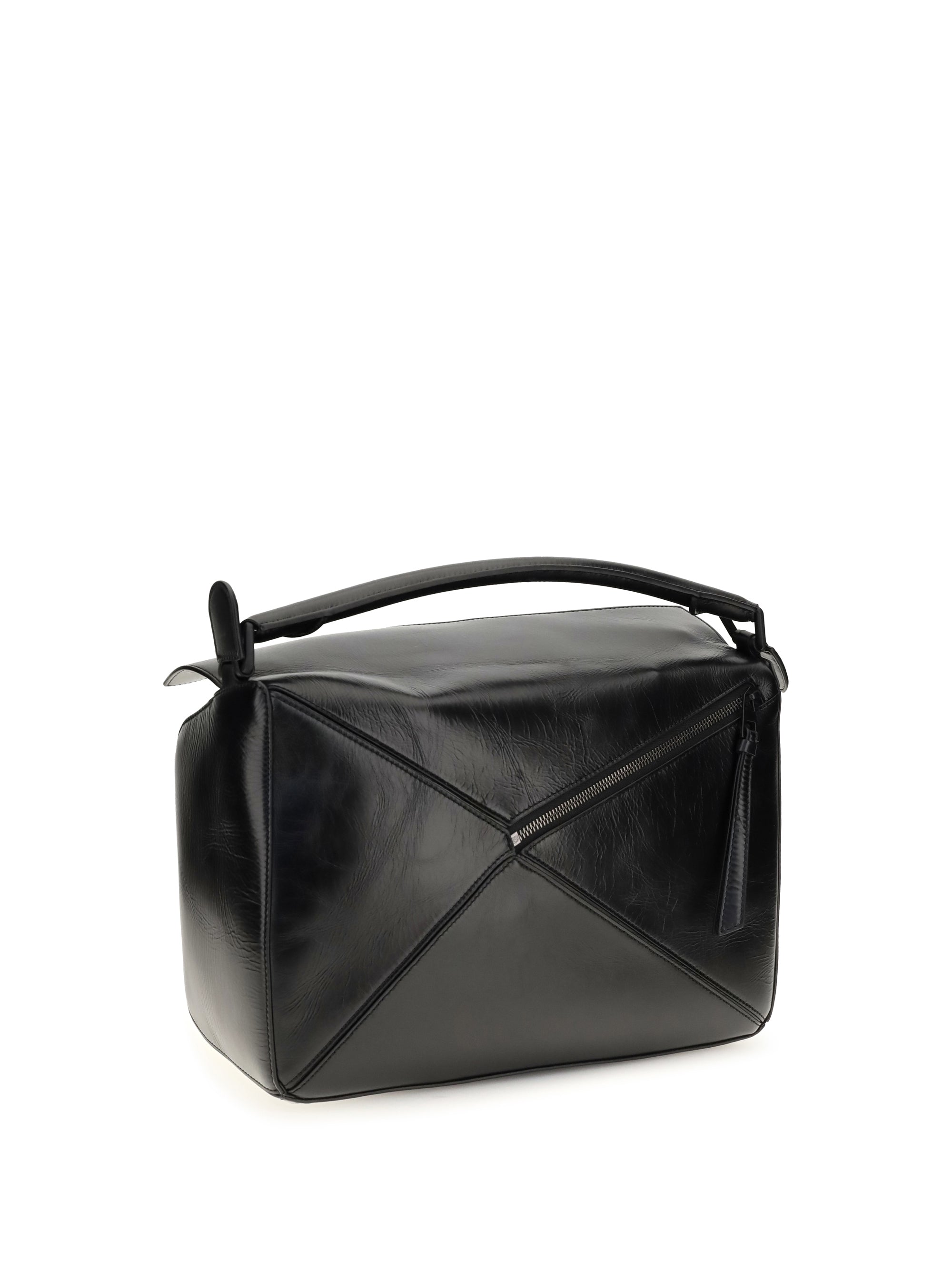 LOEWE Loewe Men Large Paper-Effect Calfskin Puzzle Handbag