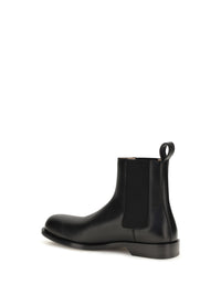Loewe Men Bobine Chelsea Ankle Boots In Polished Calfskin