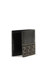 Fendi Men Ff Jacquard Bifold Wallet