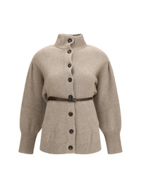 BRUNELLO CUCINELLI Brunello Cucinelli Women High Neck Cardigan With Belt