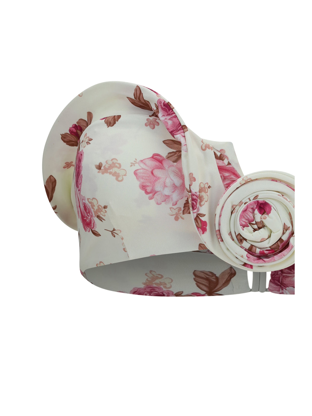 Magda Butrym Women Sculptural Floral-Print Bandeau Swim Top
