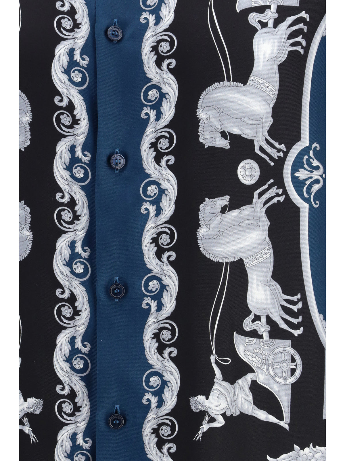 VERSACE Versace Men Regular-Fit Printed Silk Twill Shirt
