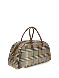 BURBERRY Burberry Men Check Travel Bag