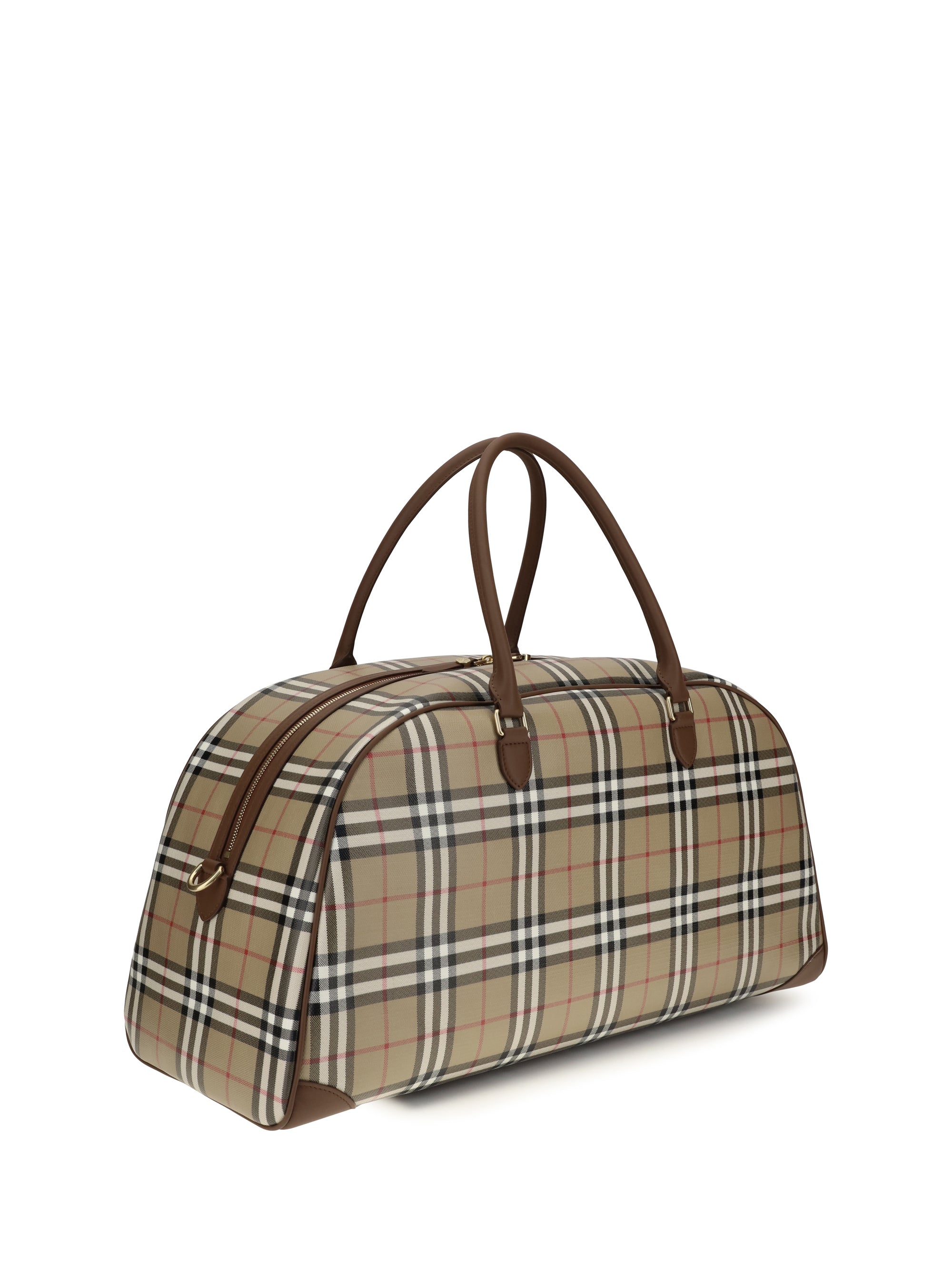 BURBERRY Burberry Men Check Travel Bag