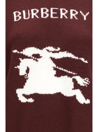 Burberry Women Cashmere And Wool Sweater With Knight Motif