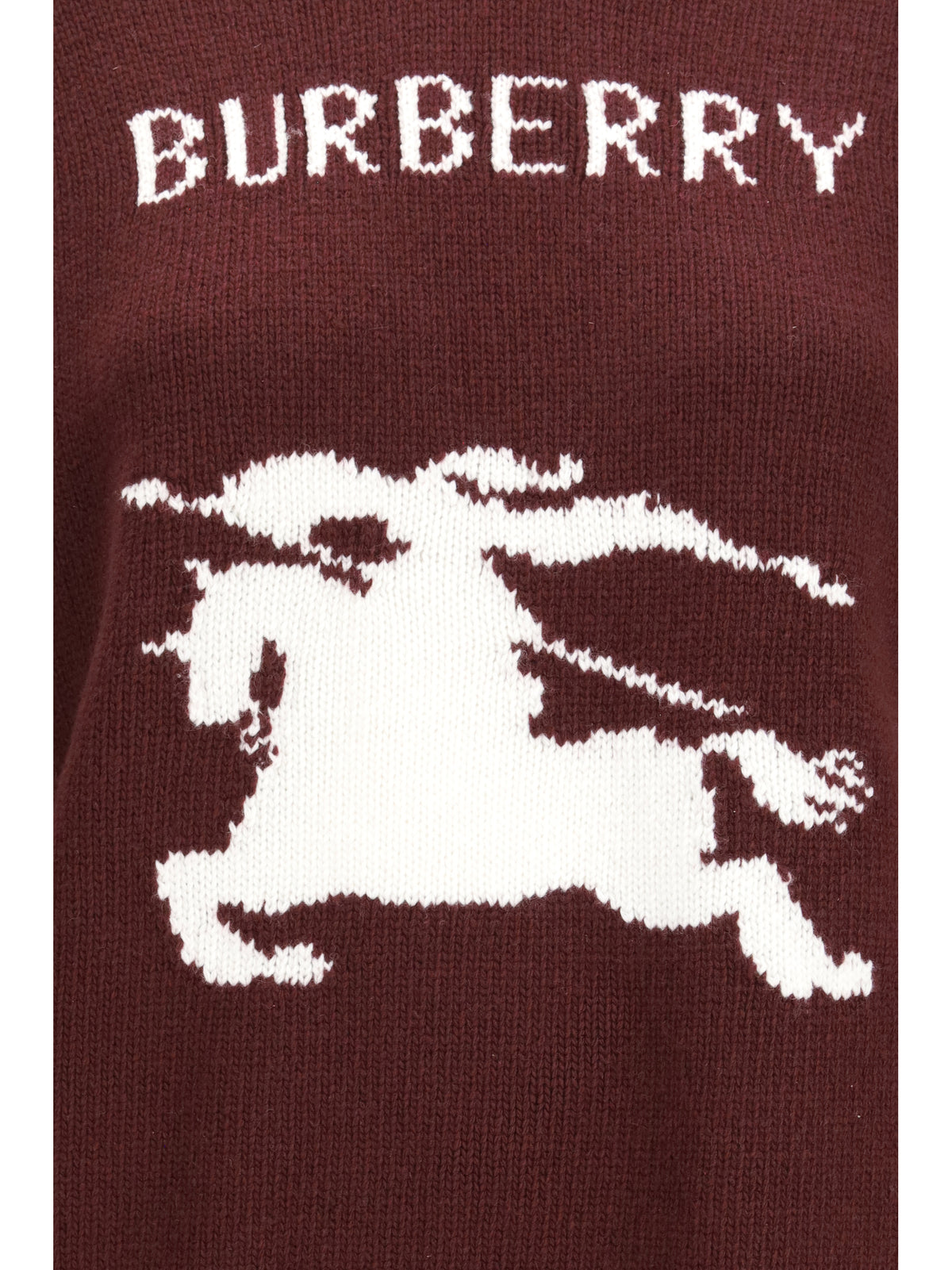Burberry Women Cashmere And Wool Sweater With Knight Motif