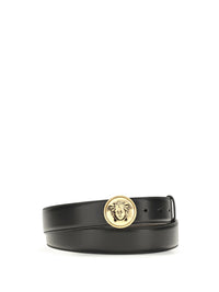 Versace Men Medusa Buckle Leather Belt