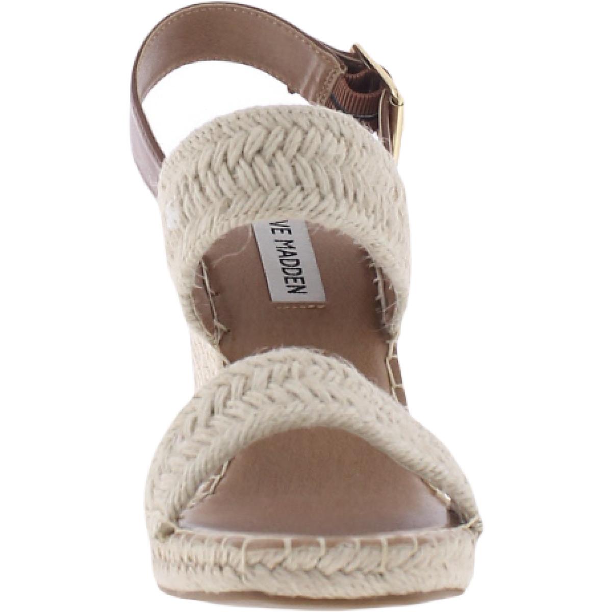 Uri Womens Buckle Espadrilles Wedge Sandals