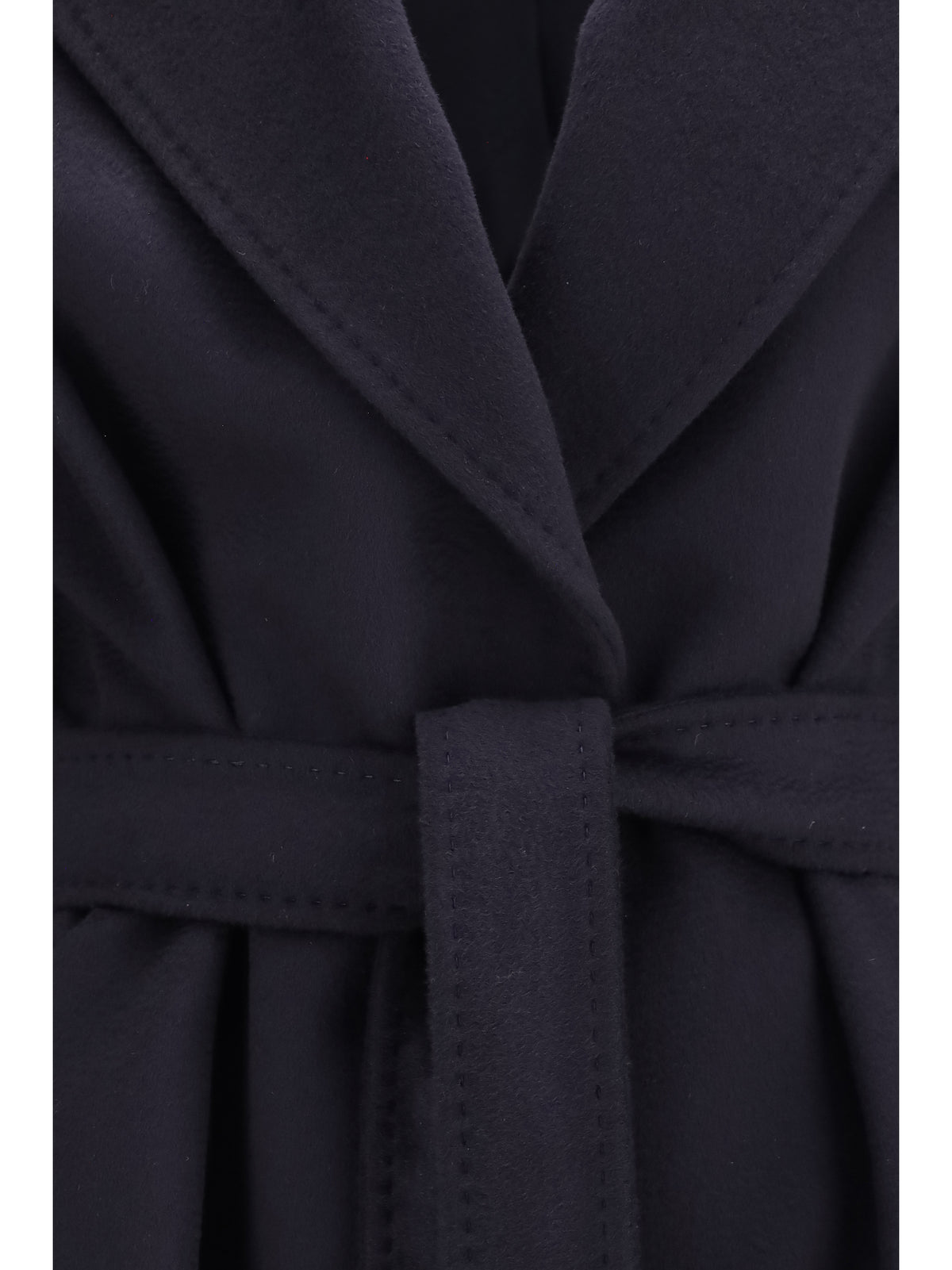 Max Mara Studio Women Wool Coat With Peak Lapels