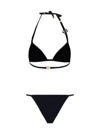Dolce & Gabbana Women Triangle Bikini With Gold Plaque