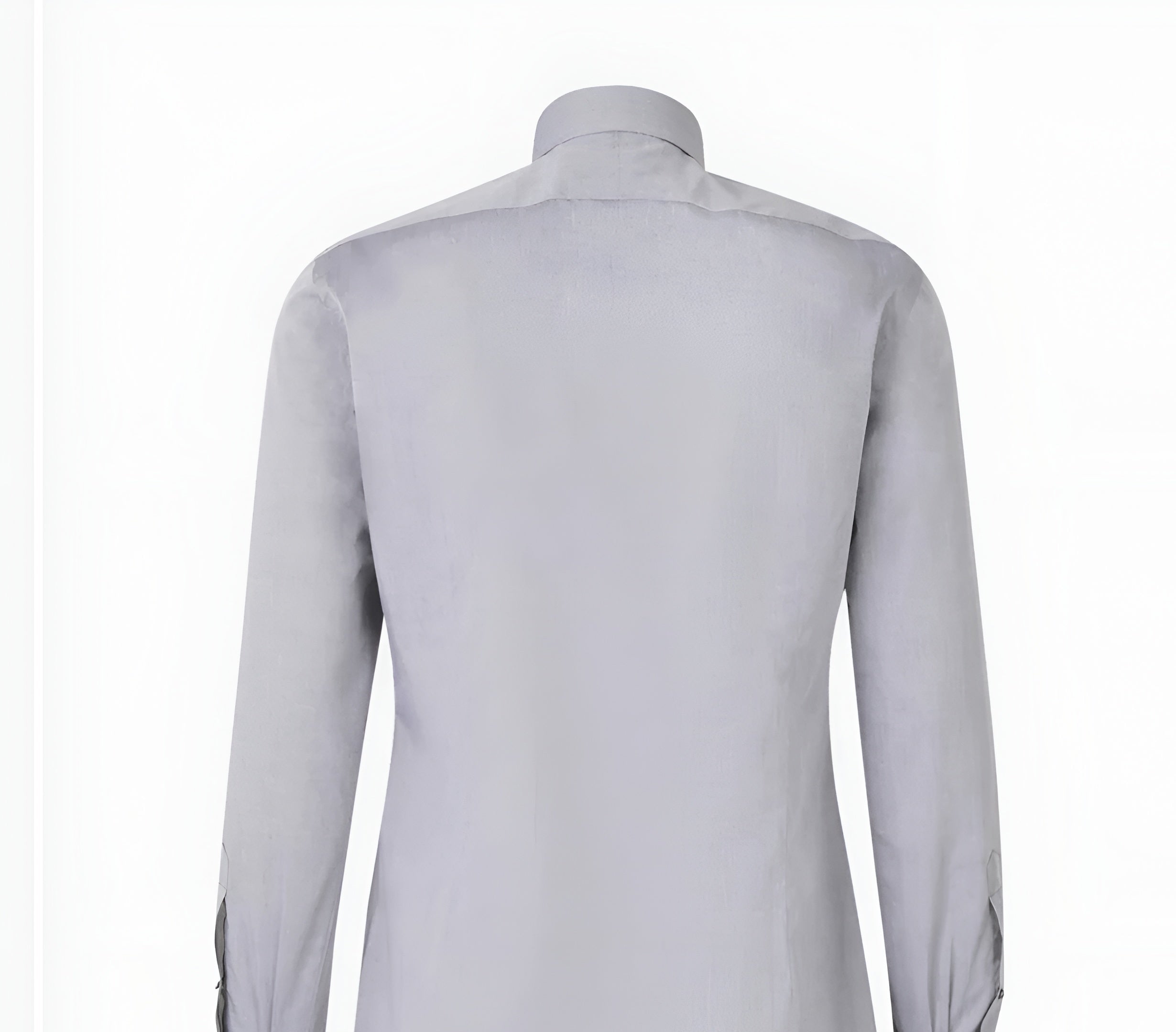 Tom Ford Medium Grey Cotton Point-Collar Dress Shirt