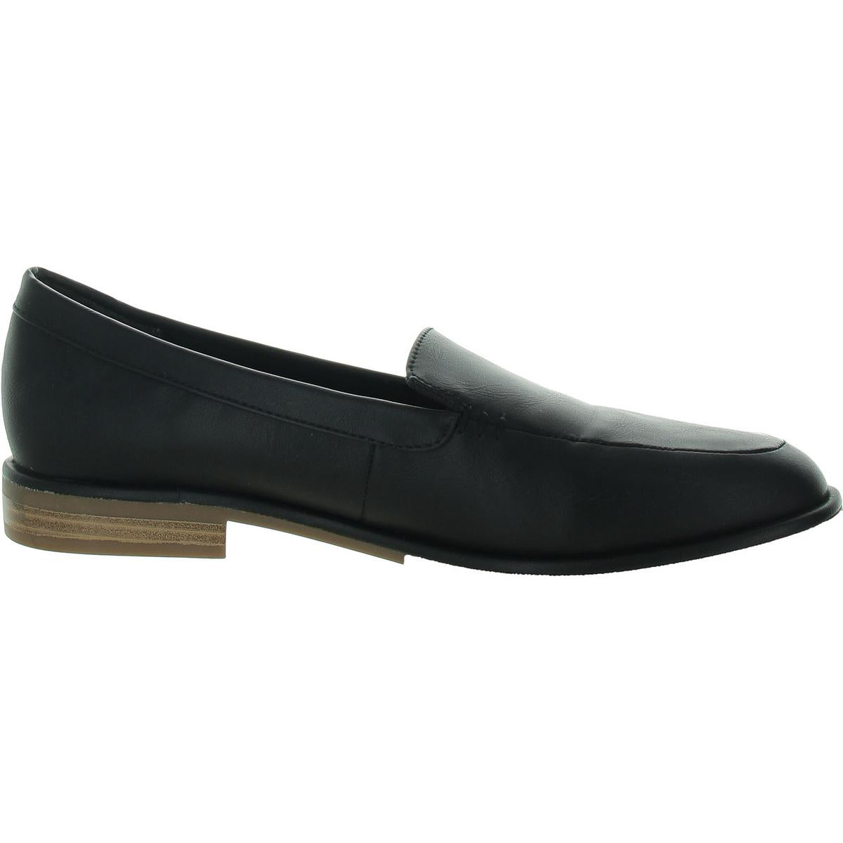 Houstonn Womens Faux Leather Flat Loafers