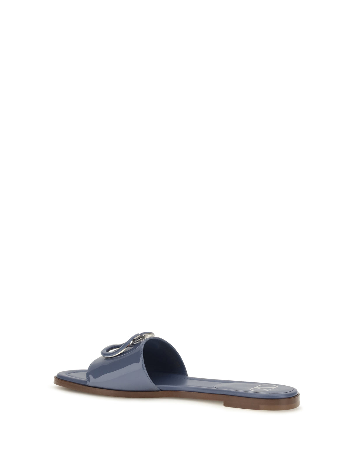 VALENTINO GARAVANI Valentino Garavani Women Vlogo Patent Leather Slide Sandals