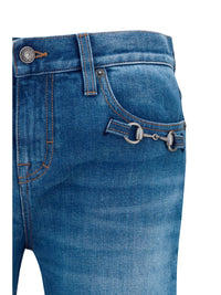 GUCCI Gucci Women Stretch Cotton Jeans With Horsebit