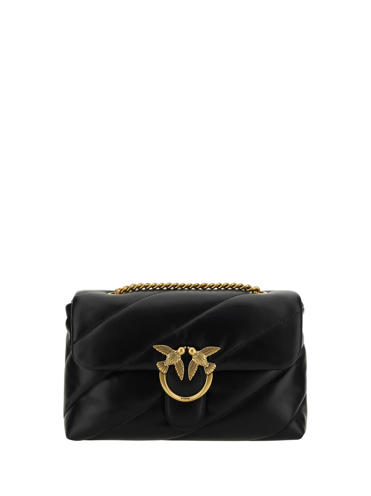 Pinko Women Love Classic Leather Shoulder Bag