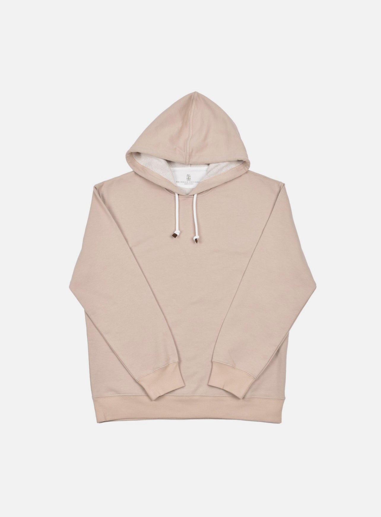 BRUNELLO CUCINELLI MEN'S HOODIE IN CLAY