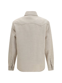 Fendi Women Selleria Denim Western Shirt