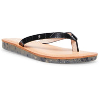 Planet Womens Padded Insole Faux Leather Flats Black Croco