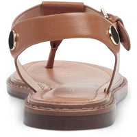 Bennia Womens Embellished Faux Leather Thong Sandals