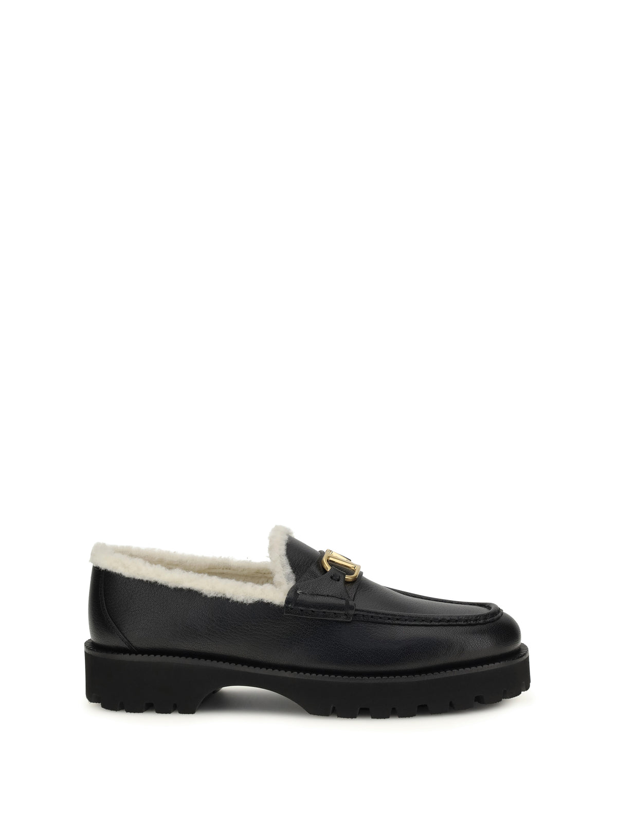 Valentino Garavani Women Vlogo Fur Loafers
