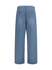 Miu Miu Women Garment-Dyed Wide-Leg Pants