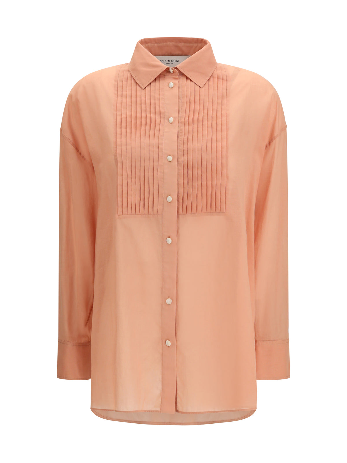 GOLDEN GOOSE Golden Goose Women Oversized Shirt In Cotton With Pleated Bib