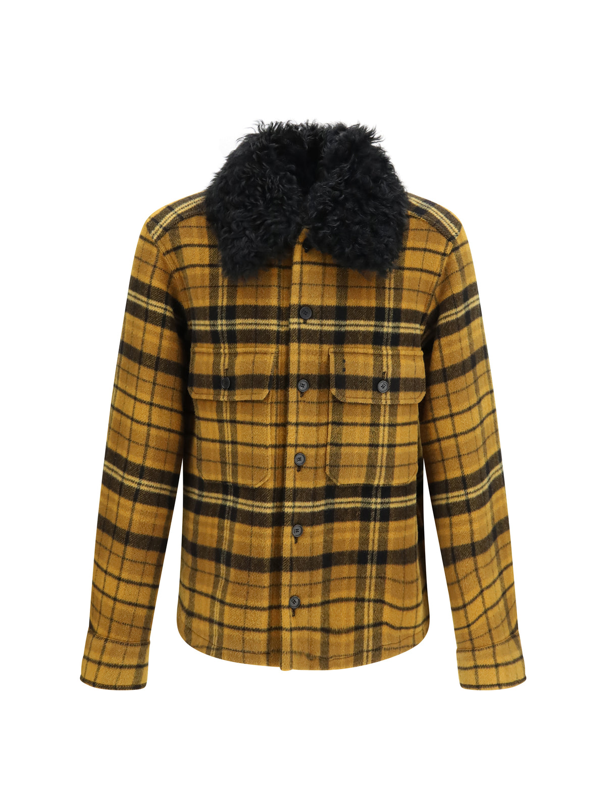 Fendi Men Check Wool Blouson Jacket