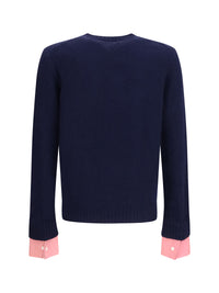 Prada Men Shetland Wool Crewneck Sweater