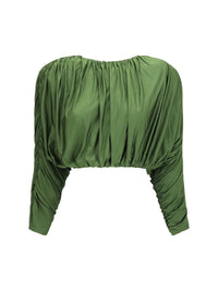 Self-Portrait Women Draped Jersey Top