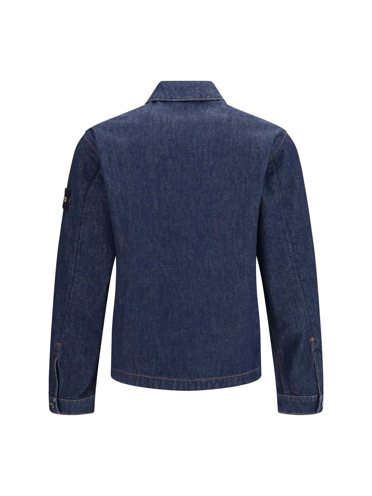 Stone Island Men Denim Biker Jacket