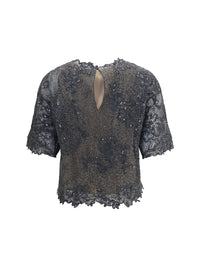 Brunello Cucinelli Women Sequined Crewneck Top