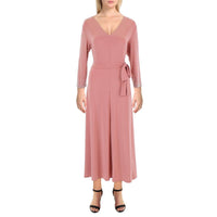 Womens Knit Beaded Midi Dress Rosewood