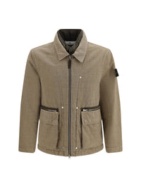 Stone Island Men Padded Cotton And Wool-Blend Jacket