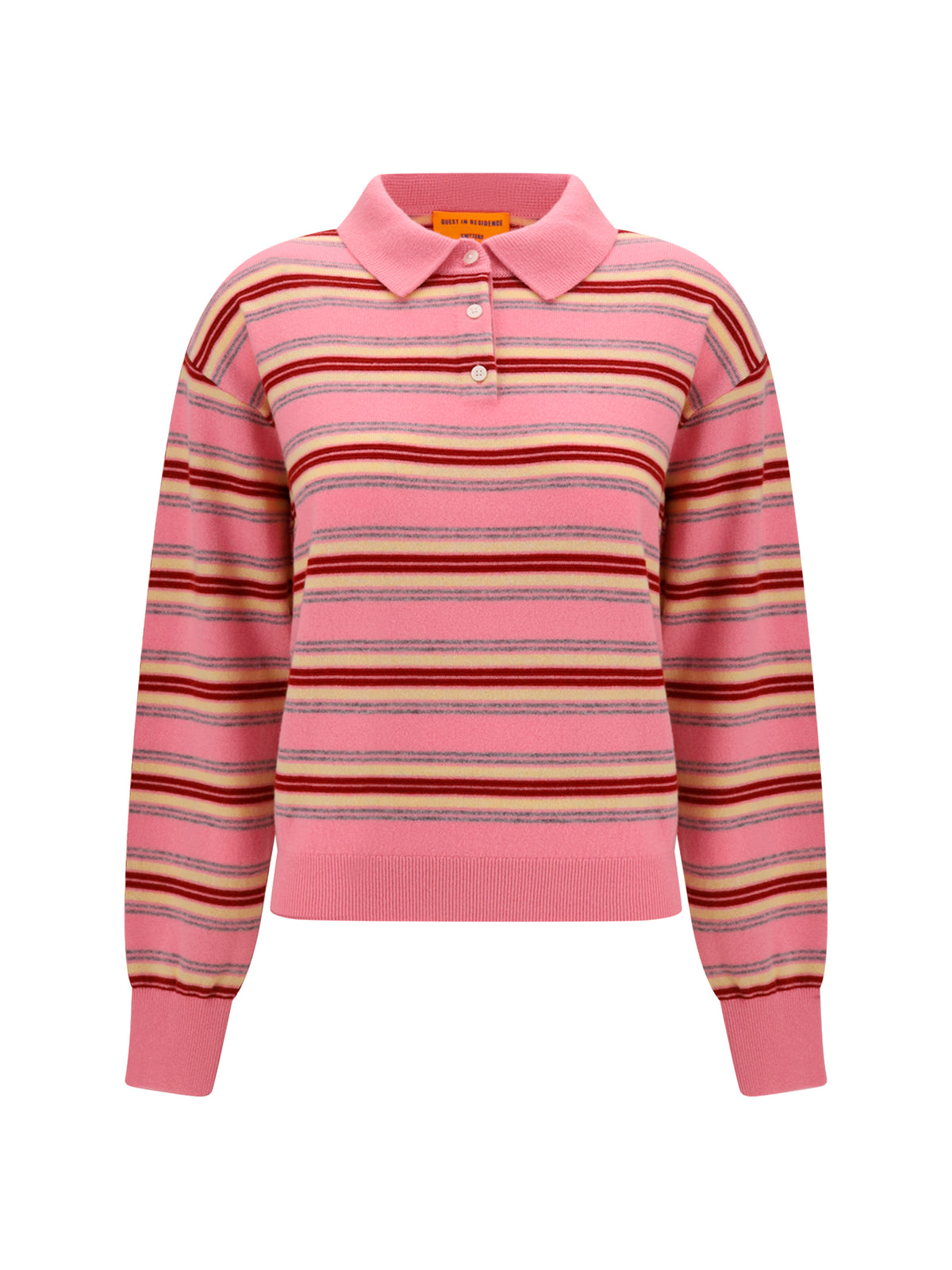 GUEST IN RESIDENCE Guest In Residence Women College Striped Polo Sweater
