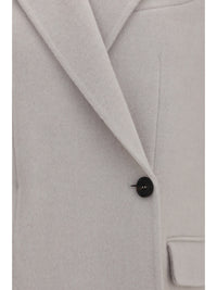 Brunello Cucinelli Women Single-Breasted Wool And Cashmere Jacket