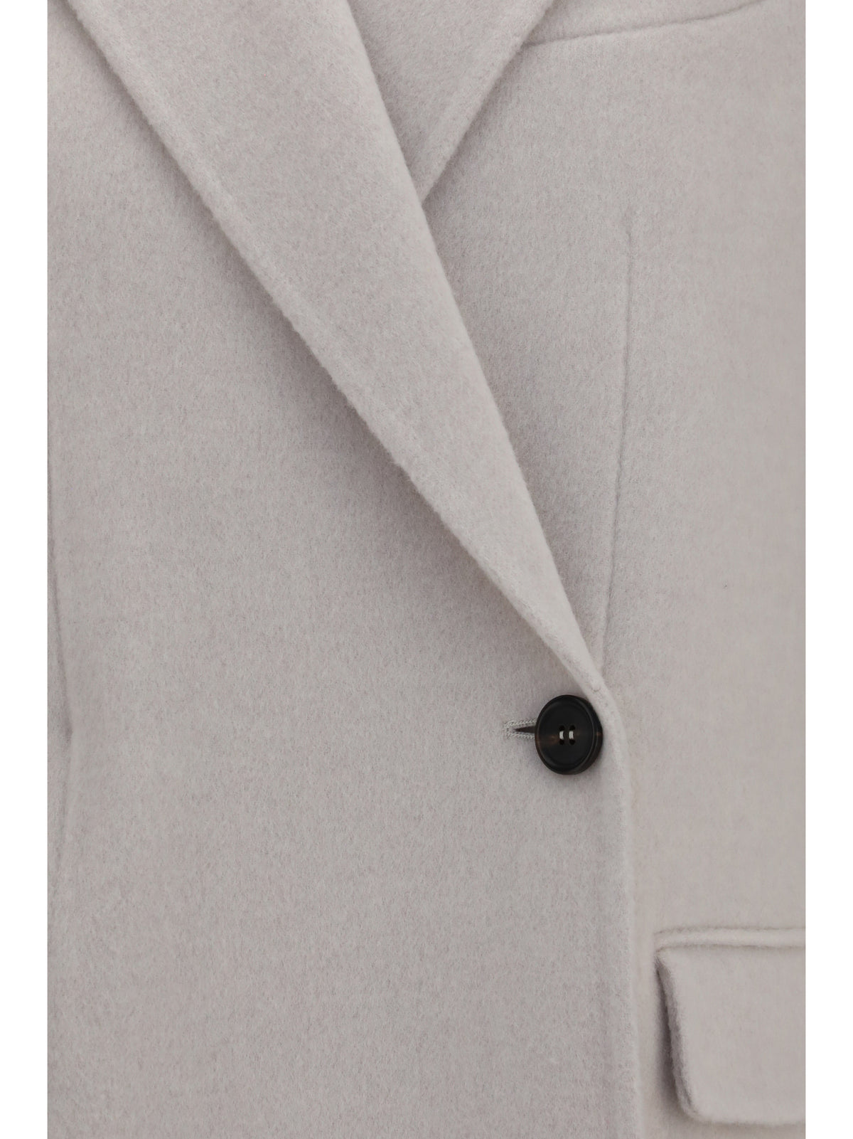 Brunello Cucinelli Women Single-Breasted Wool And Cashmere Jacket