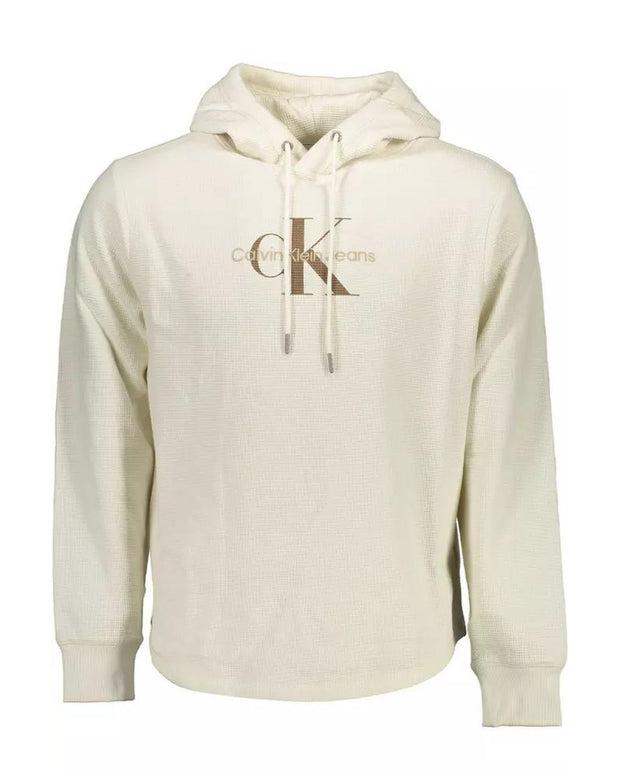 Calvin Klein Embroidered Logo Cotton Hooded Sweater