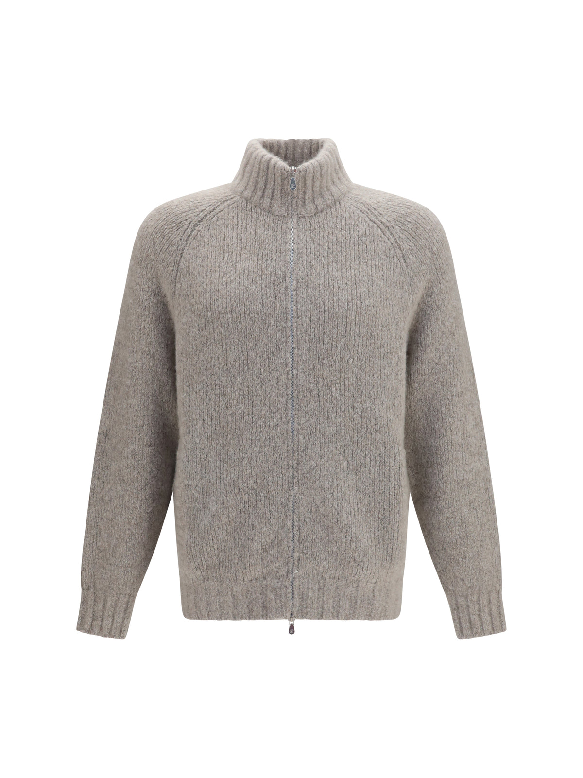 BRUNELLO CUCINELLI Brunello Cucinelli Men High-Neck Cashmere And Silk Cardigan With Zip