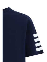 Thom Browne Men T-Shirt With Horizontal Bands