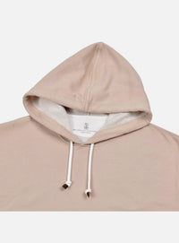 BRUNELLO CUCINELLI MEN'S HOODIE IN CLAY