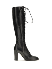 DOLCE & GABBANA Dolce & Gabbana Women Lace-Up Knee-High Boots