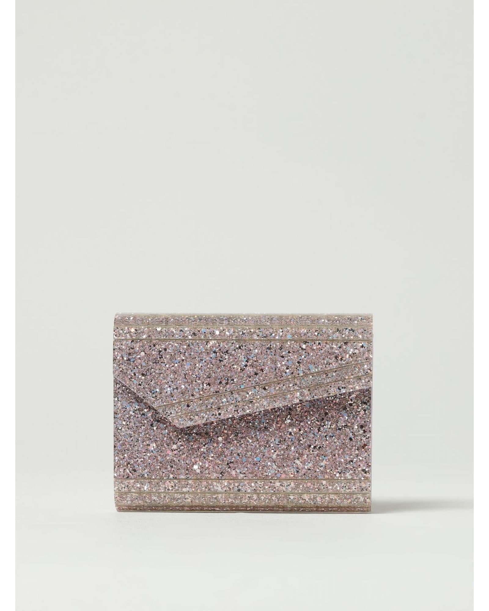 Jimmy Choo Candy Glitter Clutch Women Pink Clutches