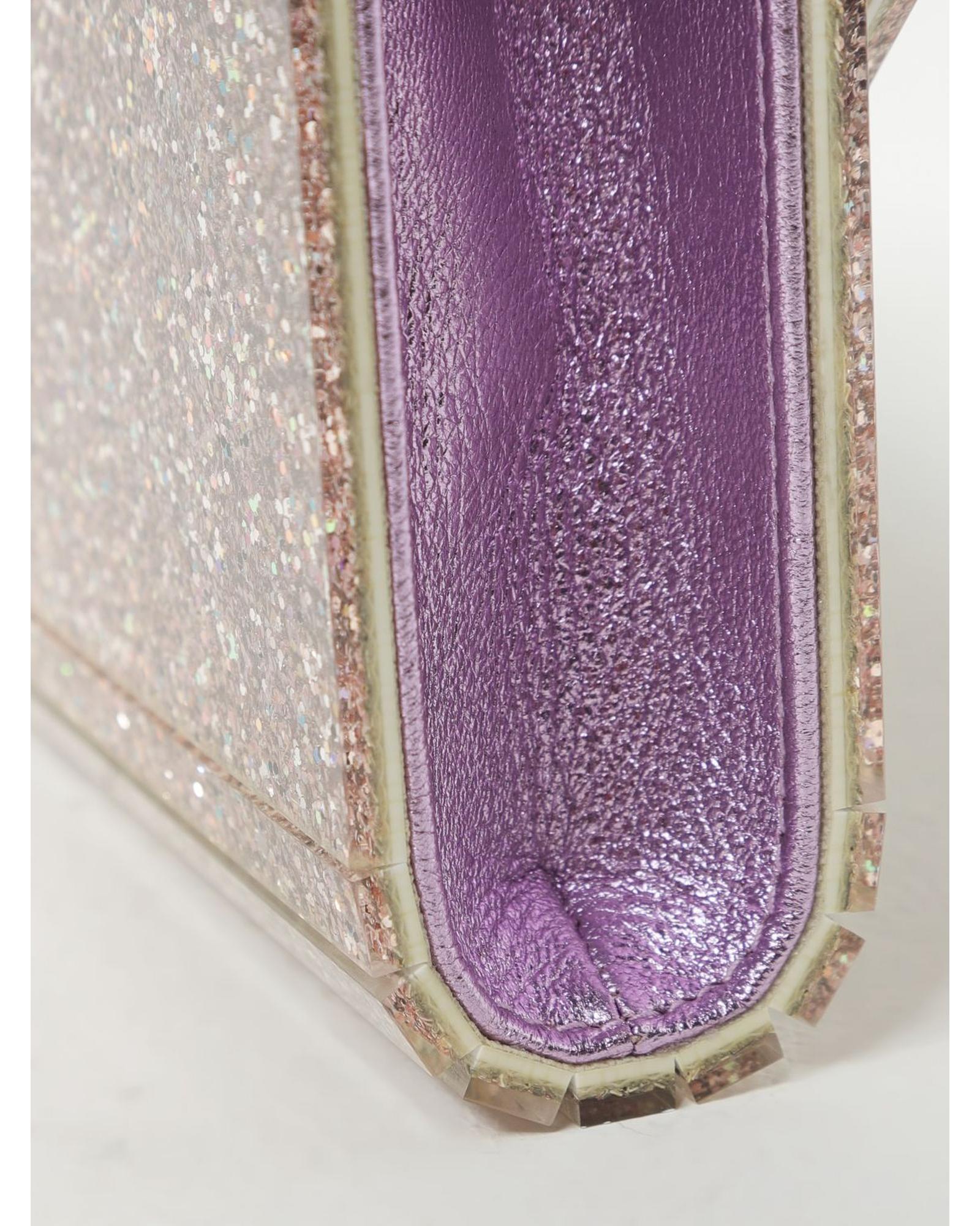 Jimmy Choo Candy Glitter Clutch Women Pink Clutches