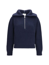 Malo Women Cashmere High-Neck Zip Sweater