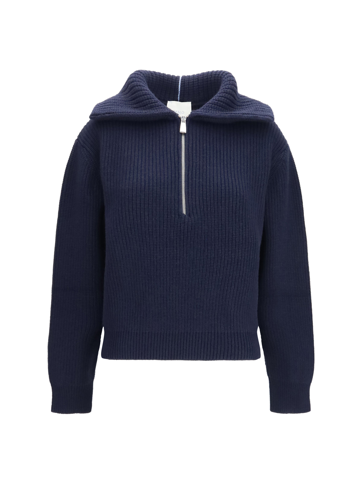 Malo Women Cashmere High-Neck Zip Sweater