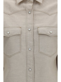 Fendi Women Selleria Denim Western Shirt